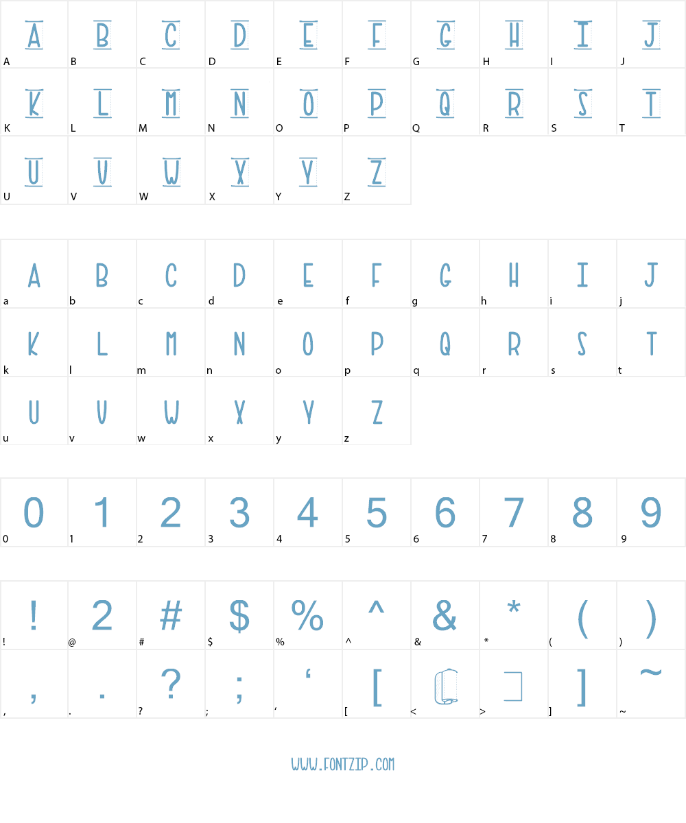 <PAPER TOWEL> Font Character